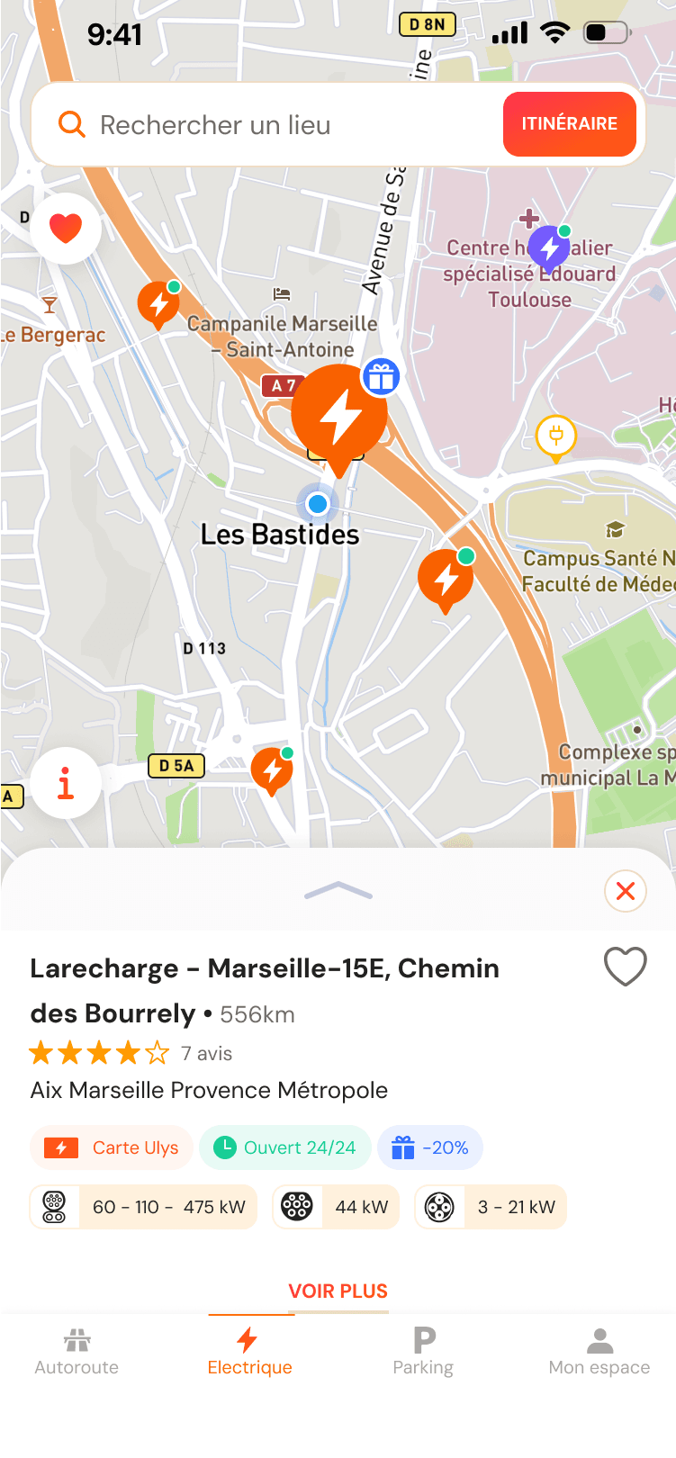 App ulys bornes