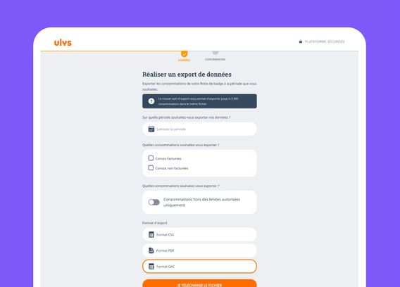Illustration Service Pro Export Relevé Trajets Non Facturés J+5 et Facturés