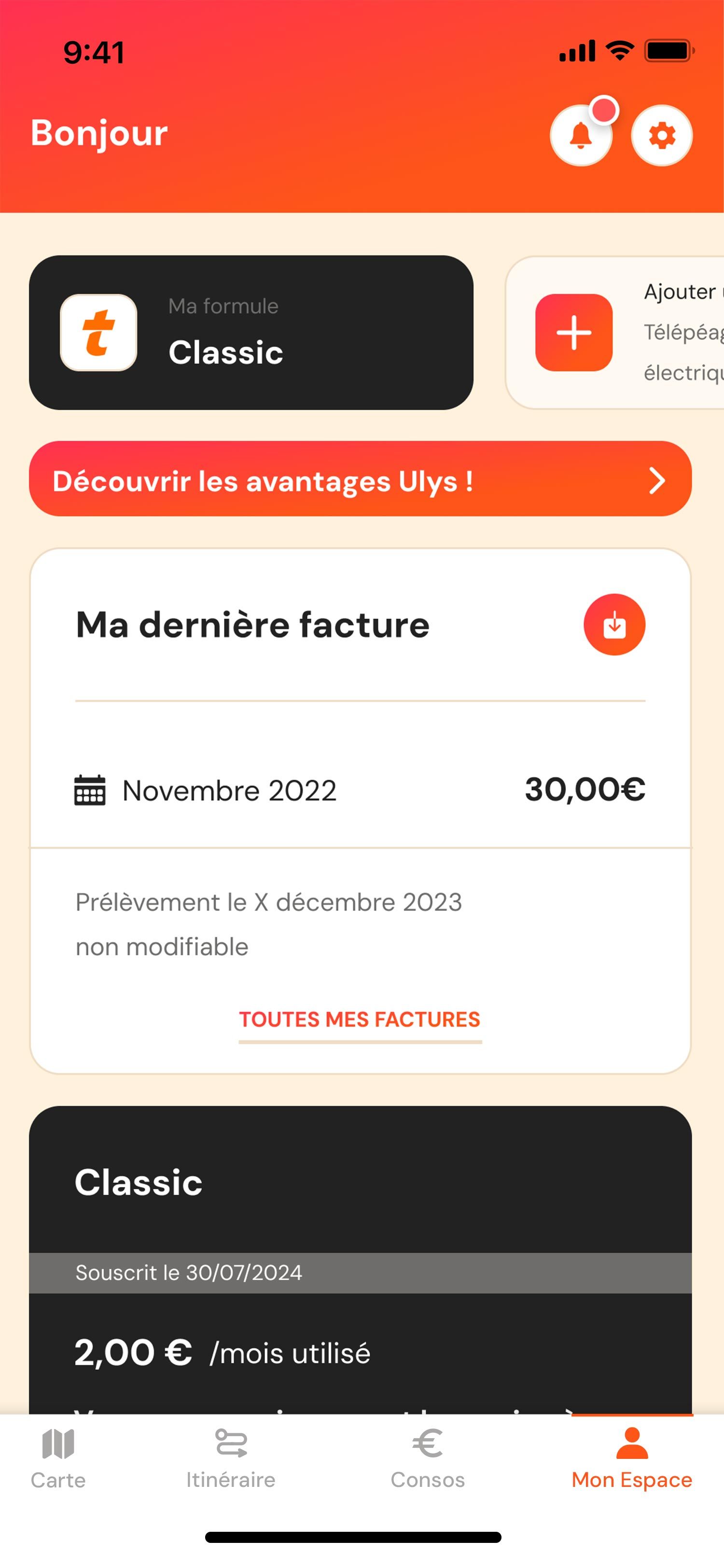 Mon espace